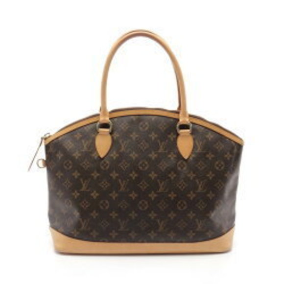 Louis Vuitton Lockit Tote Bag Leather Monogram Brown - Picture 1 of 8